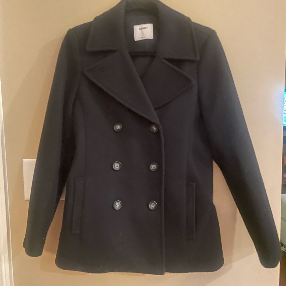 Old Navy Women's Classic Black Pea Coat